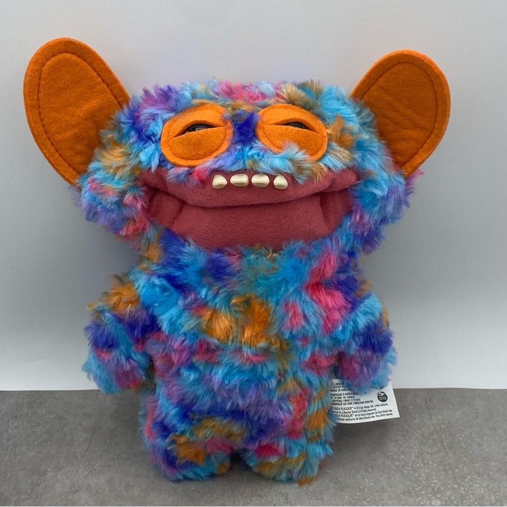 Fuggler Chaos Crew Toy Grin Grin Stuffed Animal Plush Tie Dye 9 Inch Gifts